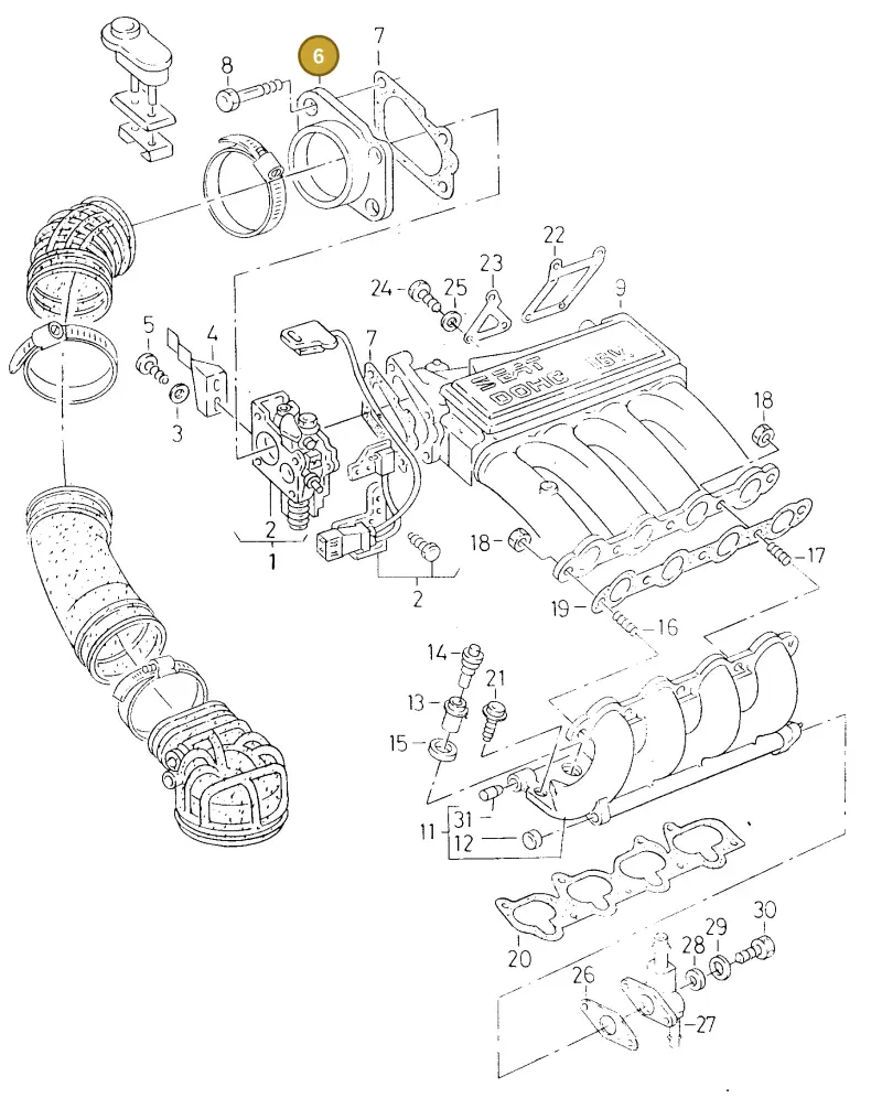 027133070 — SEAT TOLEDO            SEAT (1991-1996) diagram 130133450, position 6