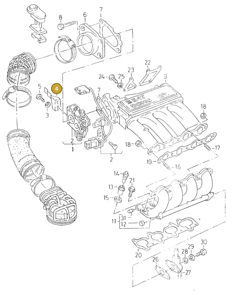 027133207B — SEAT TOLEDO SEAT (1991-1996) diagram 130133450, position 4