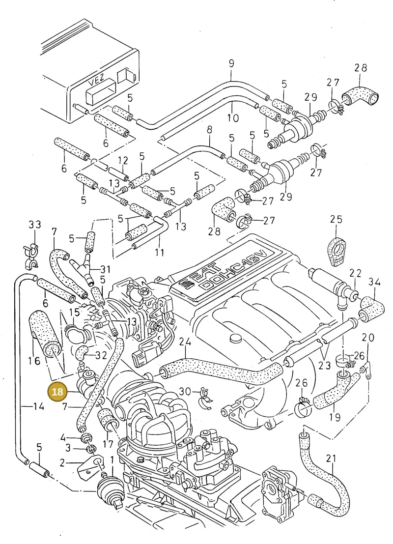 027133985A — SEAT TOLEDO            SEAT (1991-1996) diagram 130133820, position 18