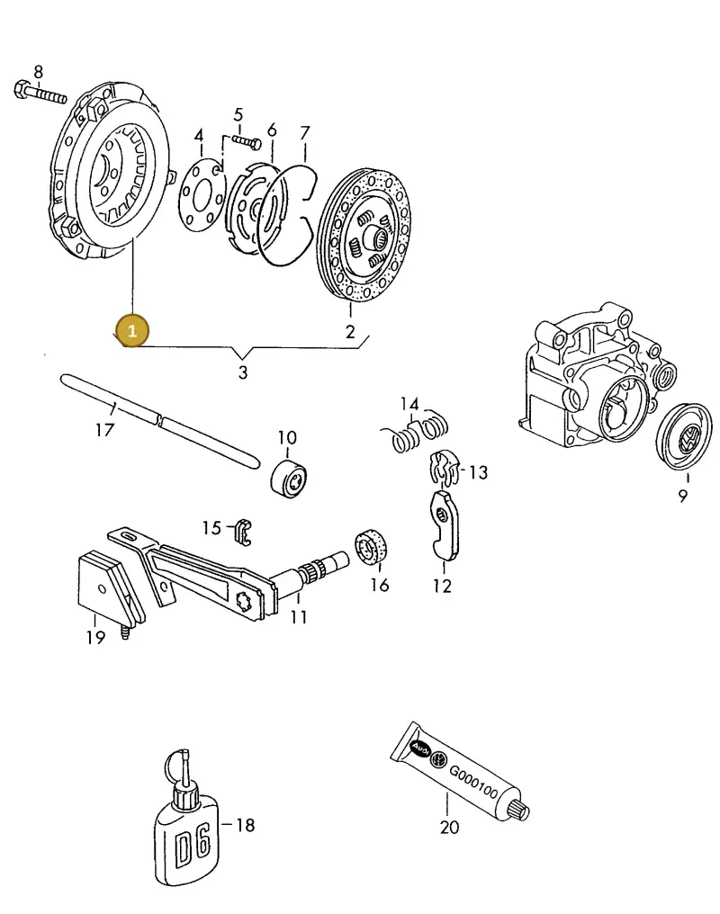 027141025T — SEAT IBIZA/CORDOBA/VARIO (1996-1999) diagram 121141200, position 1