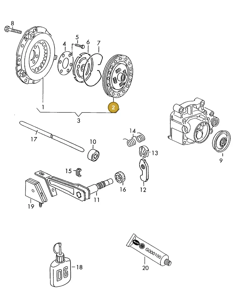 027141033SX — SEAT IBIZA/CORDOBA/VARIO (1996-1999) diagram 121141200, position 2