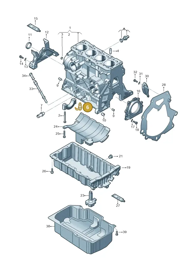 028103157A — SEAT Altea XL Reference (2010-2013) diagram 460103150, position 6