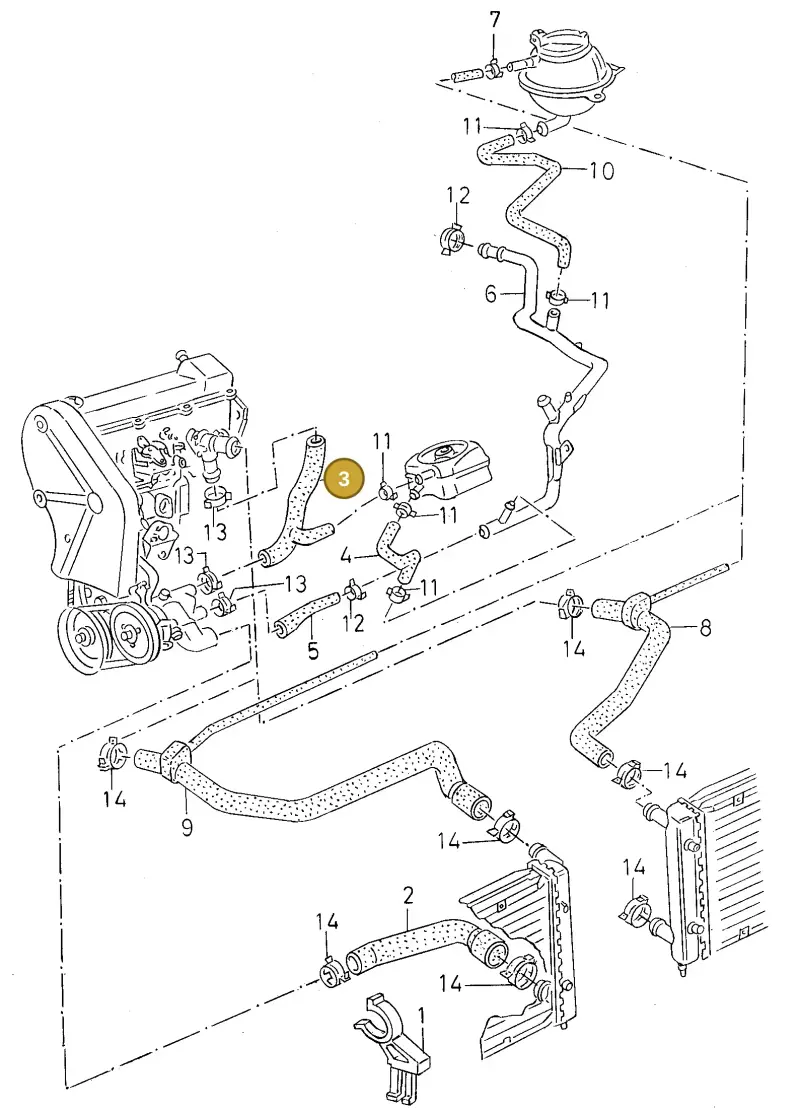 028121053S — SEAT TOLEDO        SEAT MOD.97>99 (1996-1999) diagram 130121350, position 3