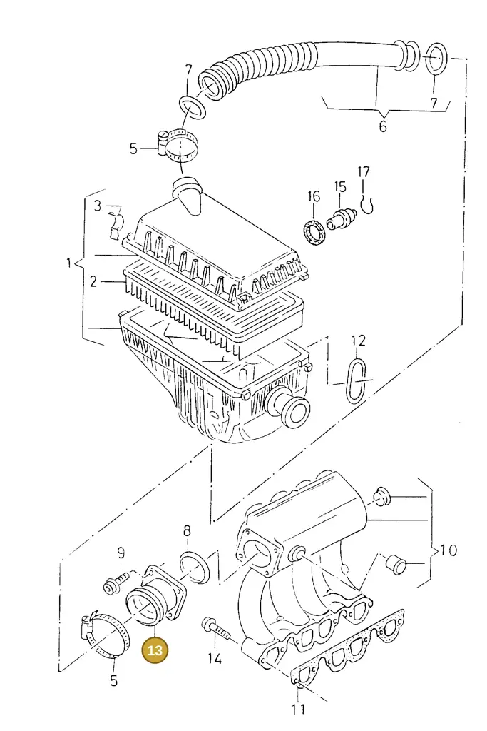 028128063 — SEAT IBIZA/CORDOBA/VARIO (1996-1999) diagram 138129290, position 13