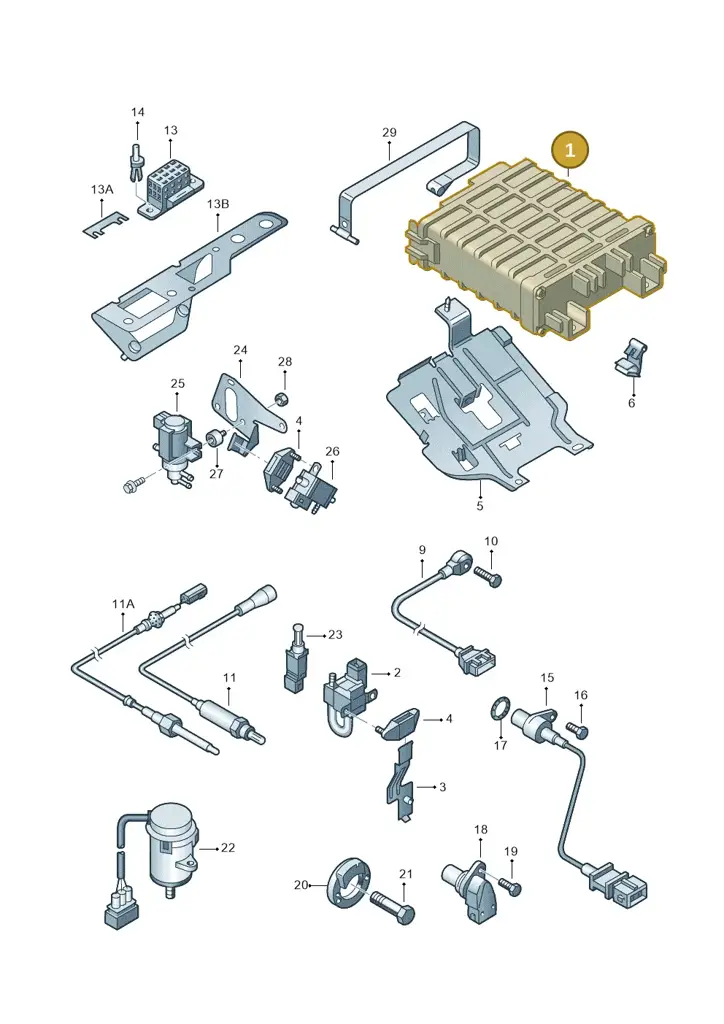 028906021GP — SEAT ALHAMBRA (1996-2000) diagram 162906100, position 1