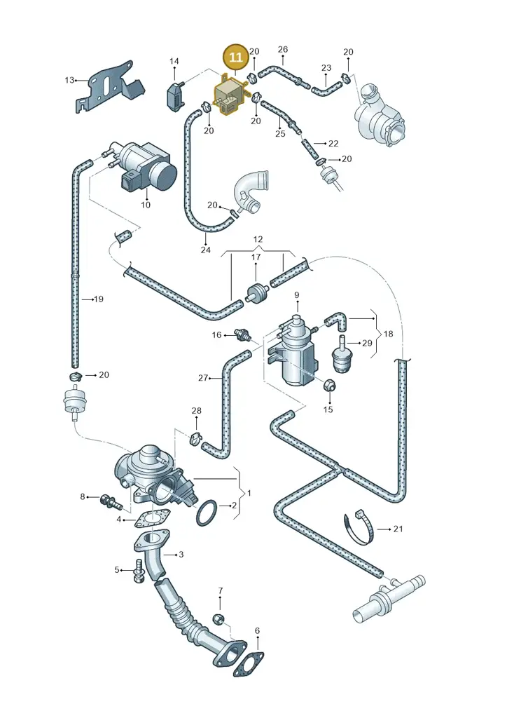 028906283N — SEAT ALHAMBRA/4MOTION (2002-2005) diagram 244131200, position 11