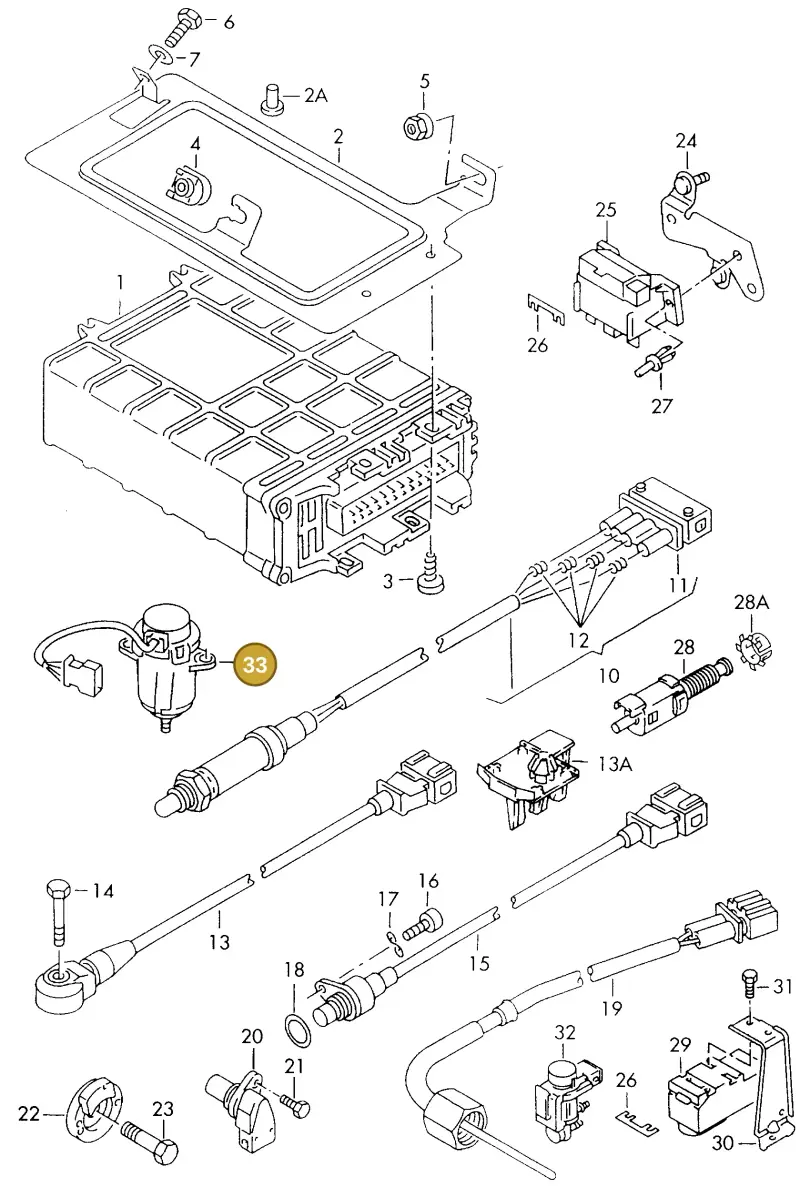 028907475B — SEAT IBIZA/CORDOBA/VARIO (1996-1999) diagram 121906100, position 33