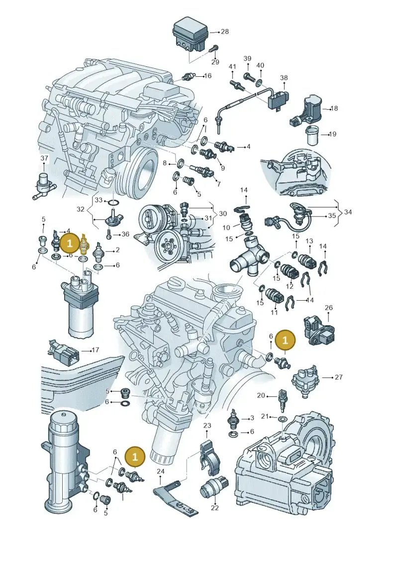 028919081H — SEAT CORDOBA/VARIO (1999-2002) diagram 121919610, position 1