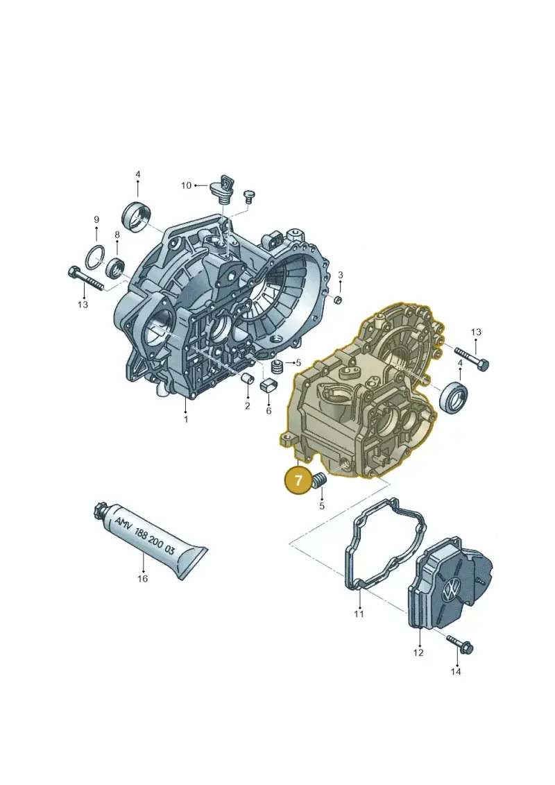 02A301103D — SEAT TOLEDO        SEAT MOD.97>99 (1996-1999) diagram 121301400, position 7