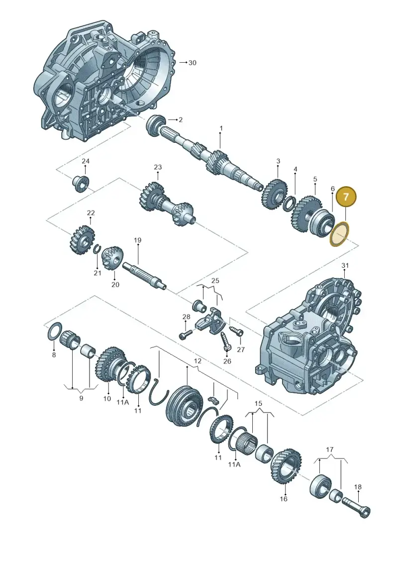 02A311140AF — SEAT Ateca Style (2016-) diagram 746311310, position 7