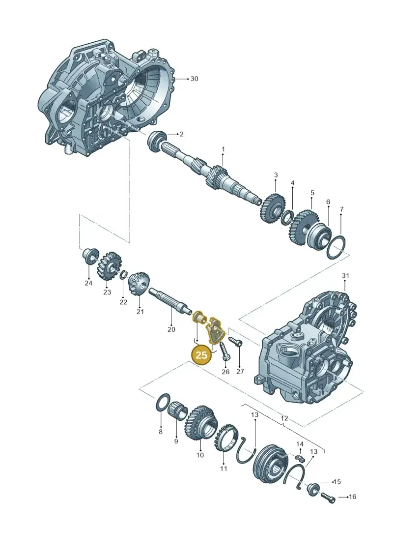 02A311514A — SEAT Toledo Reference (2015-2019) diagram 201311390, position 25