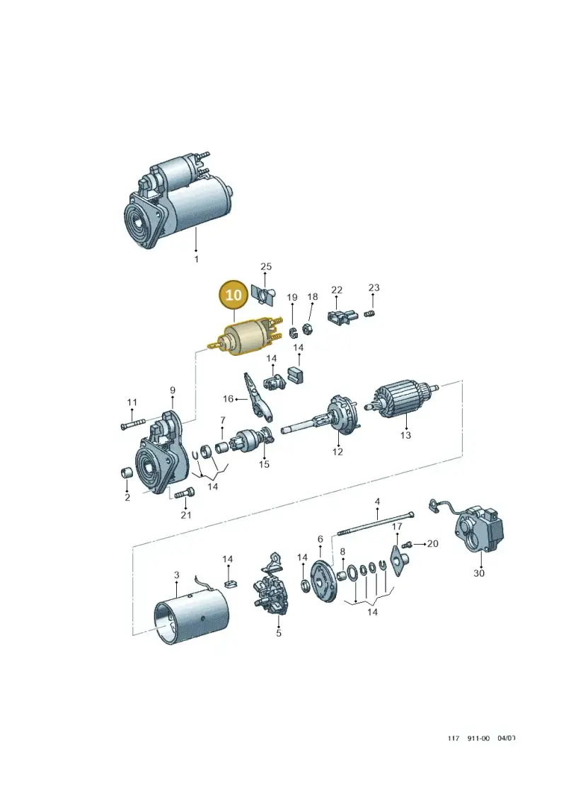 02A911287B — SEAT CORDOBA/SE241 (2002-2005) diagram 117911000, position 10