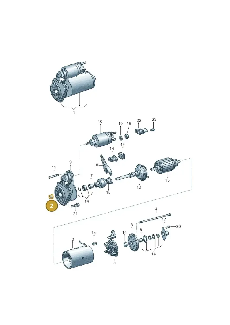 02B911257E — SEAT IBIZA (2001-2005) diagram 117911100, position 2