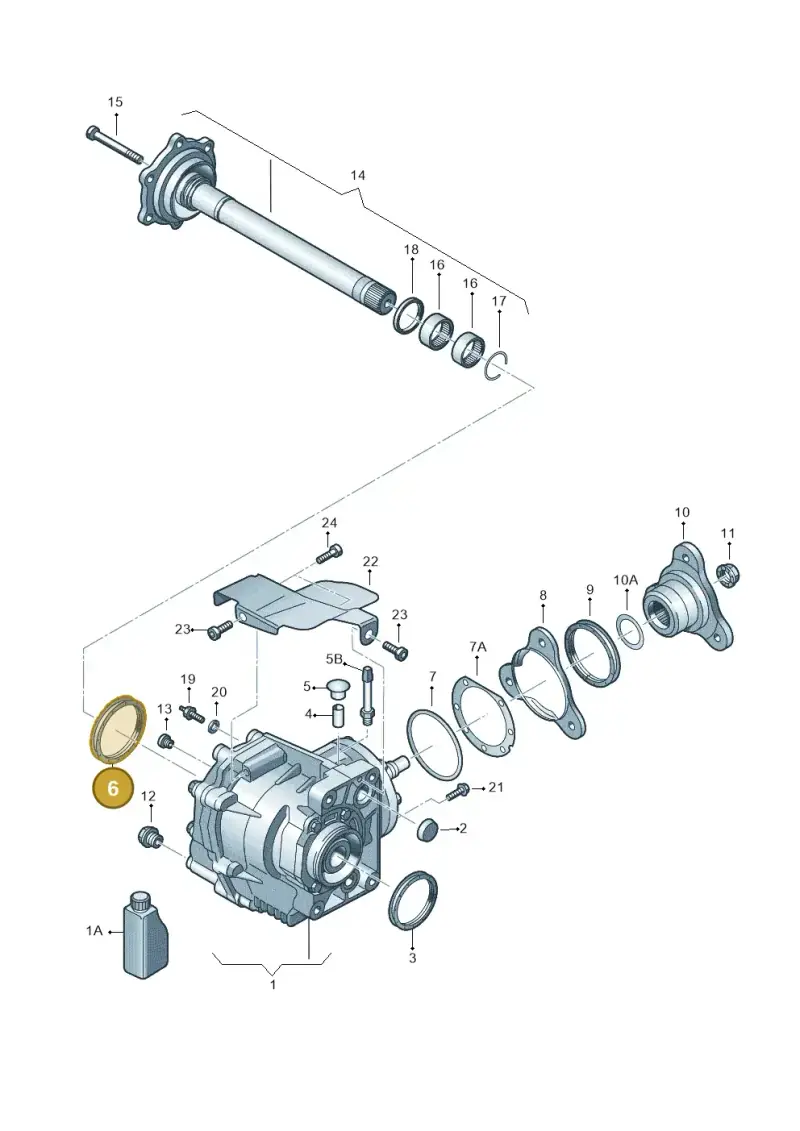 02D525596B — SEAT Altea XL Reference (2010-2013) diagram 649409410, position 6