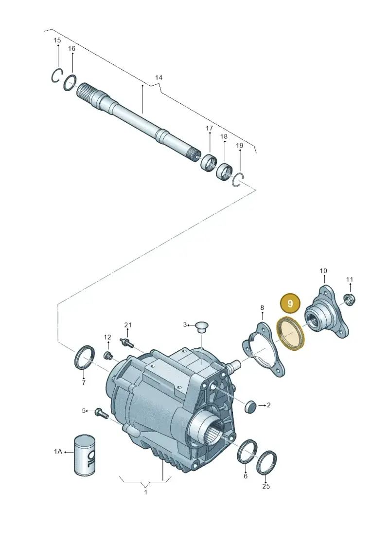 02D525596C — SEAT Alhambra Stylance (2010-2013) diagram 634409400, position 9