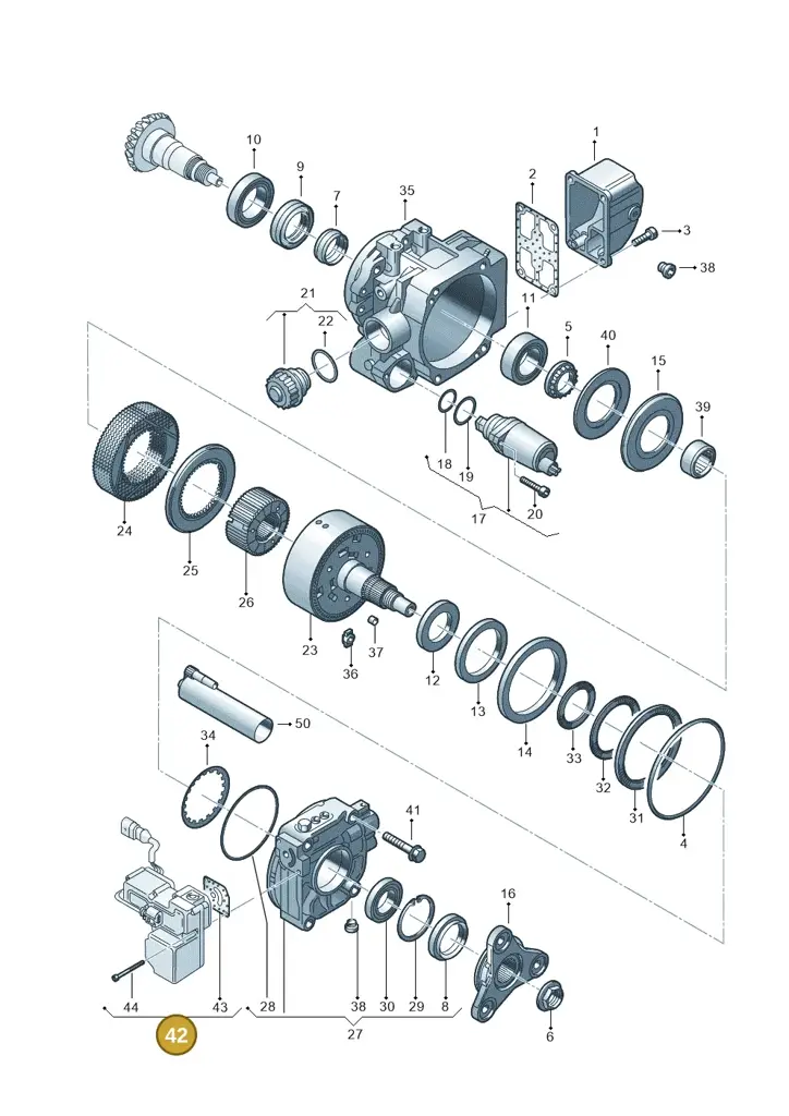 02D900554D — SEAT Alhambra (2006-2010) diagram 194525150, position 42