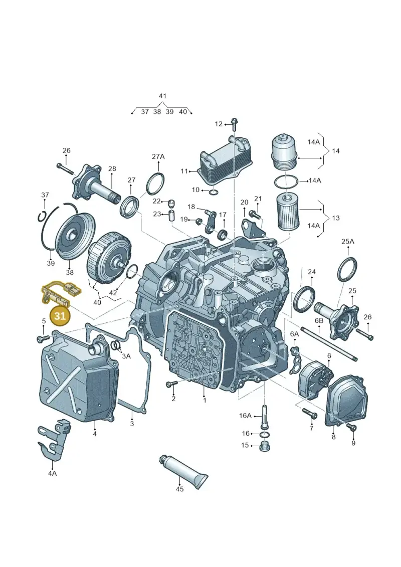 02E927321B — SEAT Altea XL Reference (2010-2013) diagram 712321600, position 31