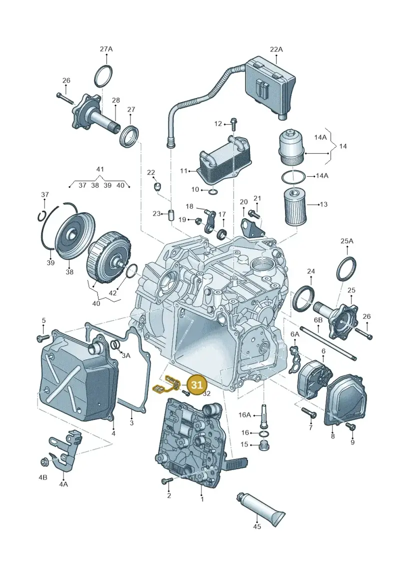 02E927321B — SEAT Altea XL Reference (2013-2013) diagram 712321650, position 31