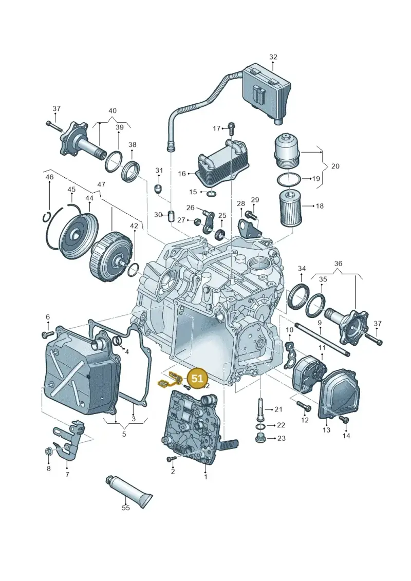 02E927321C — SEAT Alhambra Stylance (2015-2022) diagram 863321650, position 51