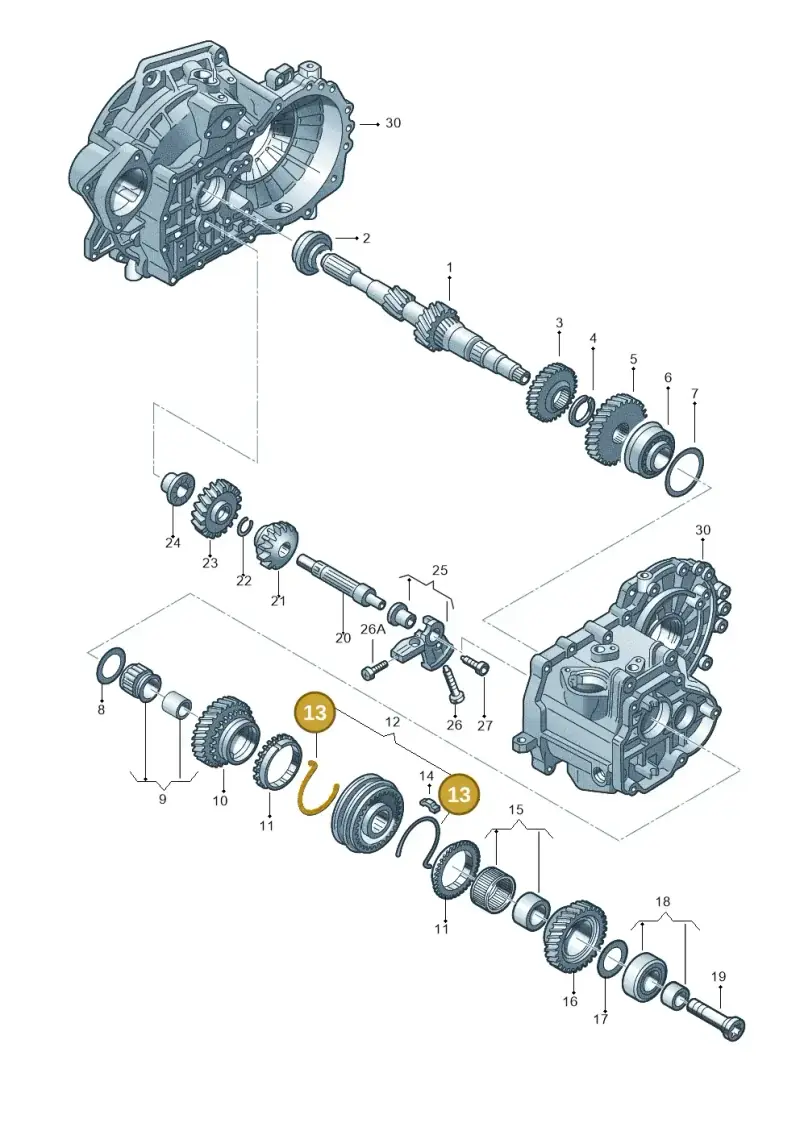 02F311336A — SEAT LEON                   06> (2005-) diagram 409311410, position 13