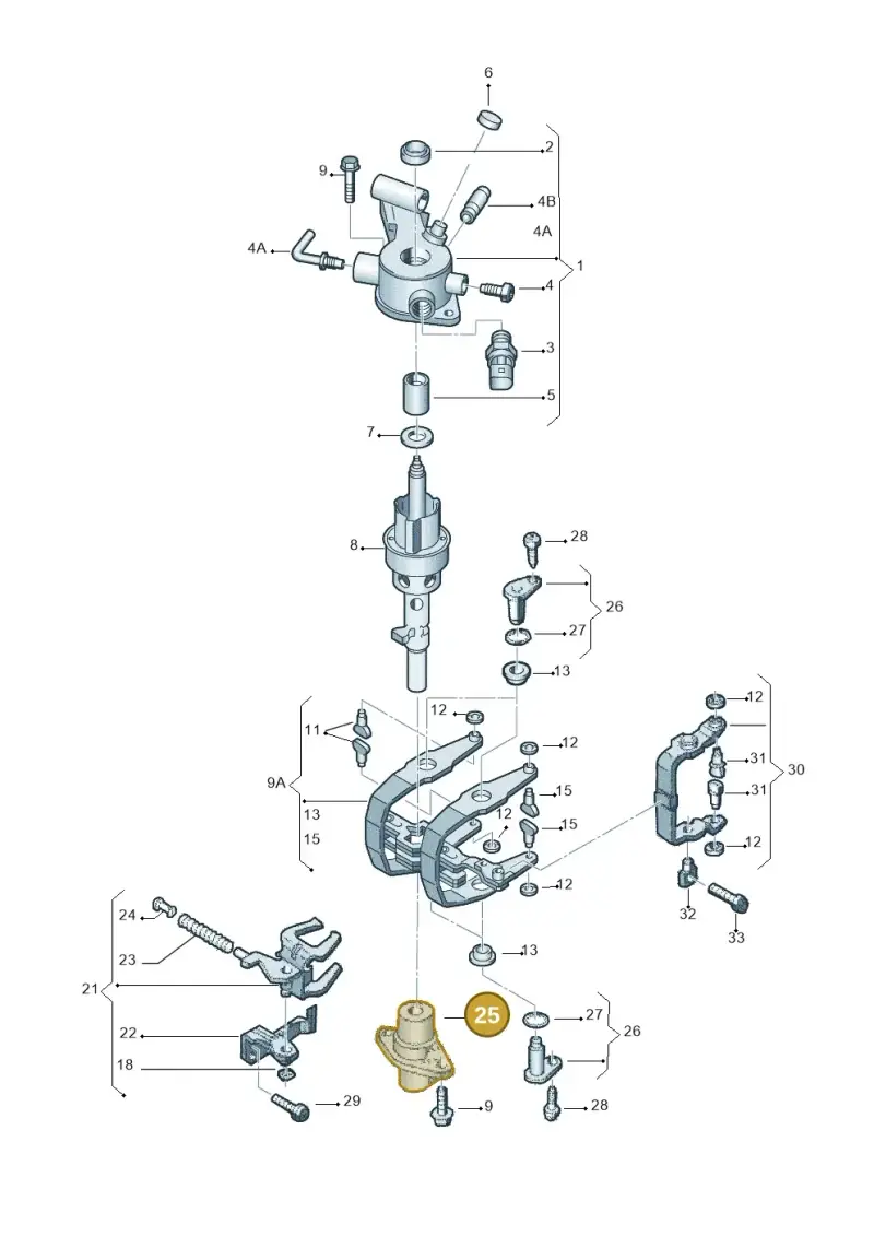 02J301256 — SEAT Ibiza Reference (2008-2011) diagram 253311900, position 25