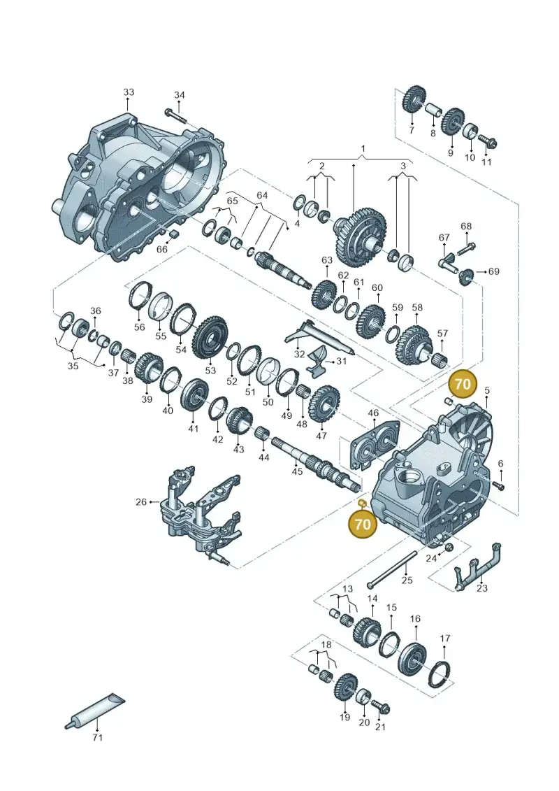 02M301153A — SEAT Leon style (2019-) diagram 827310030, position 70