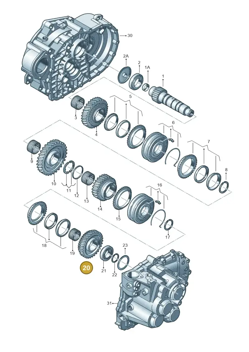02M311129AD — SEAT Leon style (2019-) diagram 694311430, position 20
