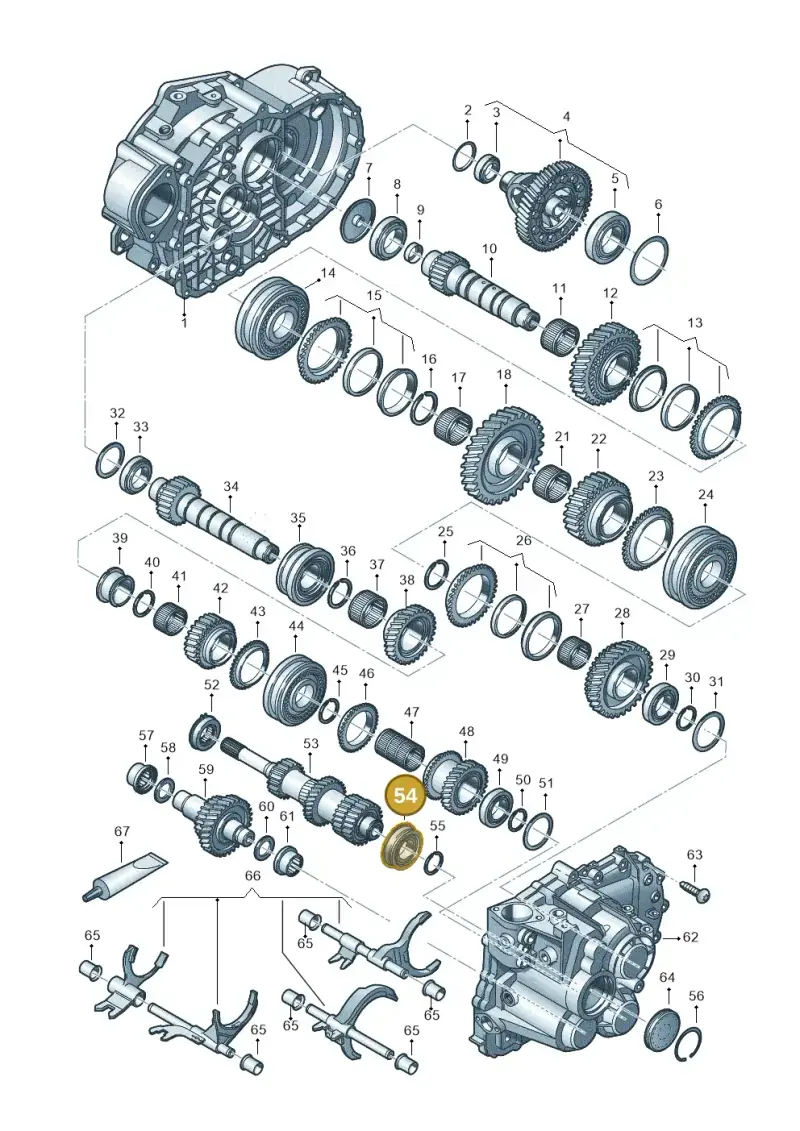02M311235L — SEAT Leon ST Stylance (2016-2020) diagram 827330030, position 54