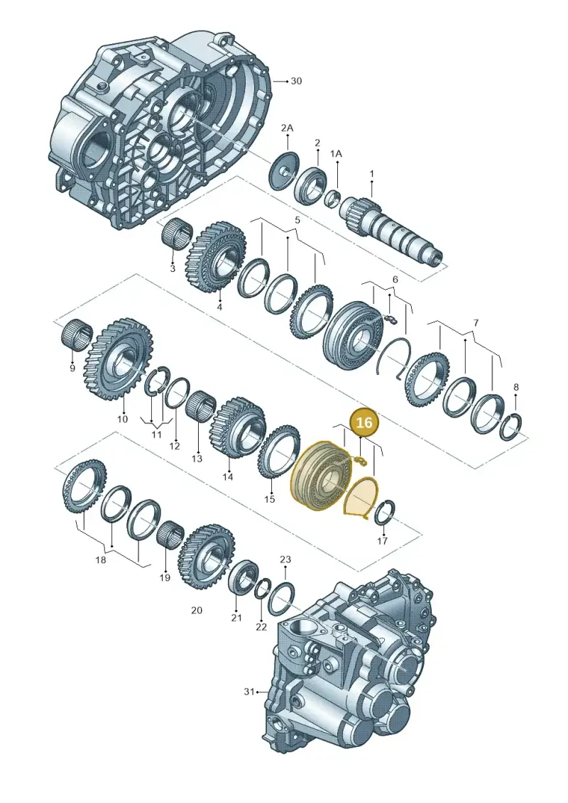 02M311301F — SEAT Leon style (2019-) diagram 694311430, position 16