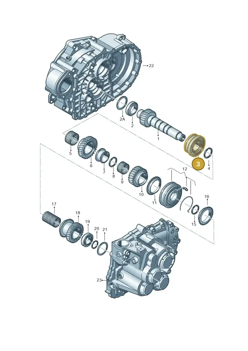 02M311759E — SEAT Leon style (2019-) diagram 694311440, position 3