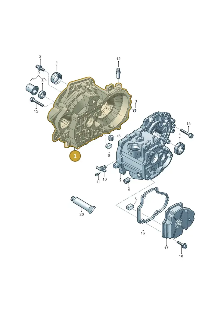 02R301107H — SEAT Toledo Reference (2015-2019) diagram 672301400, position 1