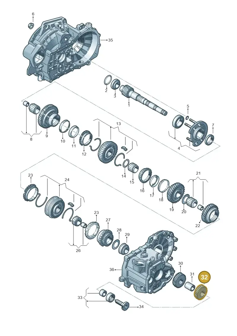 02S311166AG — SEAT Leon ST Stylance (2016-2020) diagram 746311300, position 32