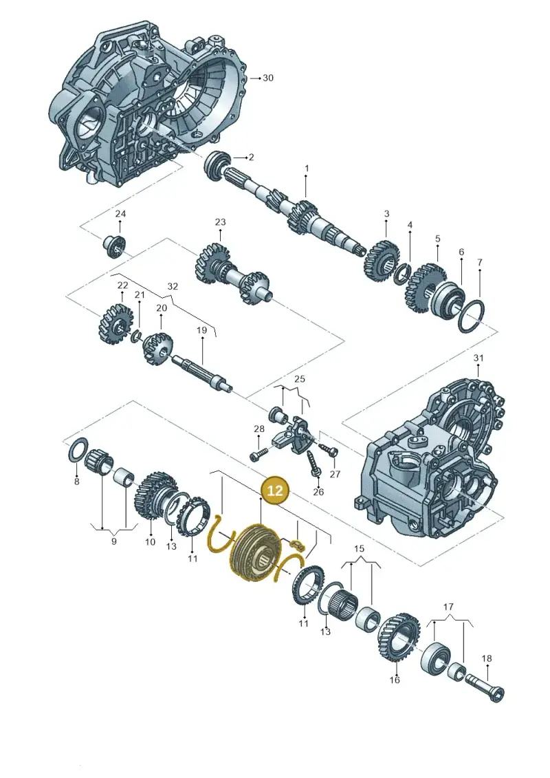 02S311241F — SEAT Ibiza FR (2017-) diagram 890311320, position 12