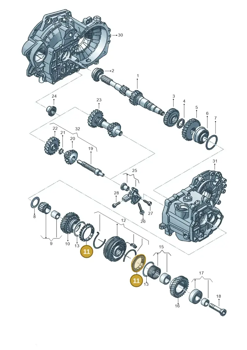 02S311295B — SEAT Ibiza FR (2017-) diagram 890311320, position 11
