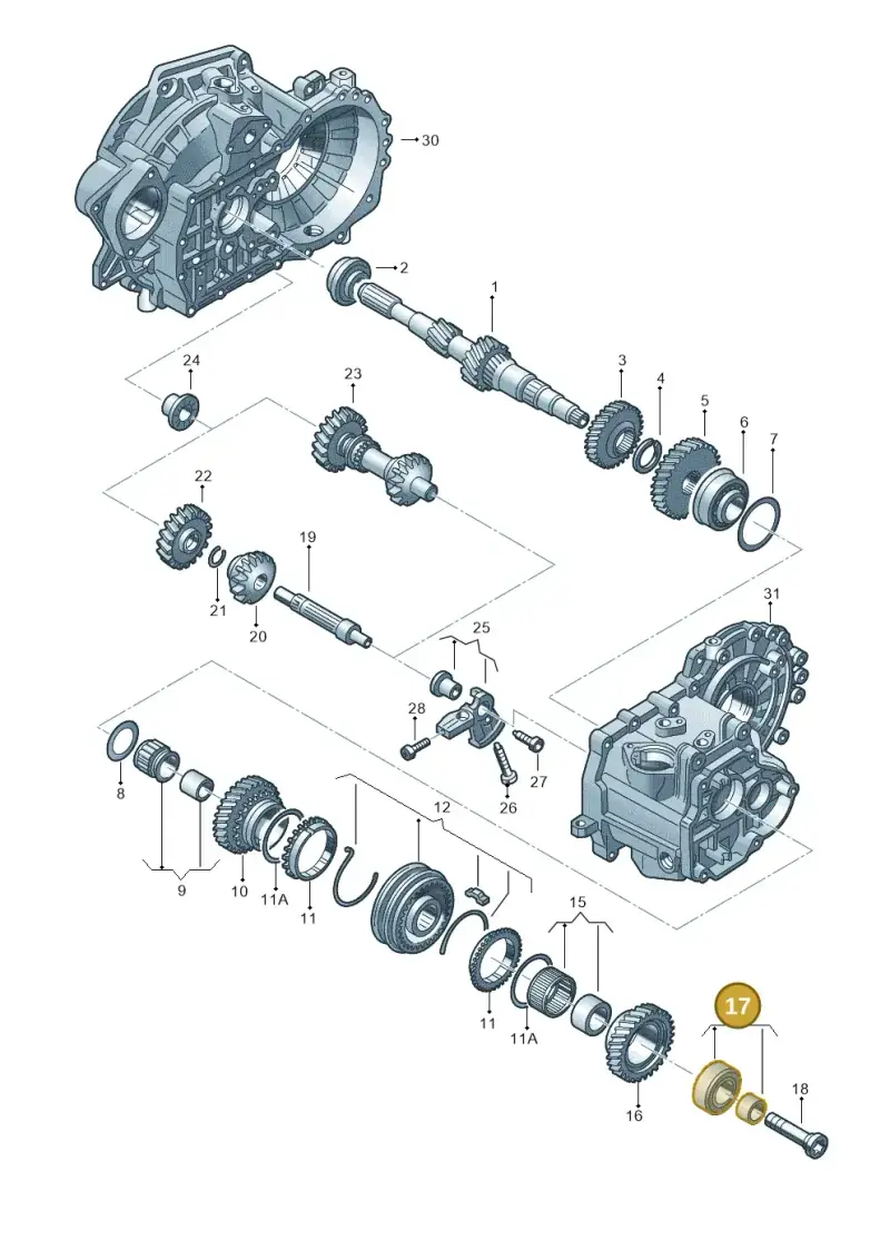 02S311375E — SEAT Ateca Style (2016-) diagram 746311310, position 17