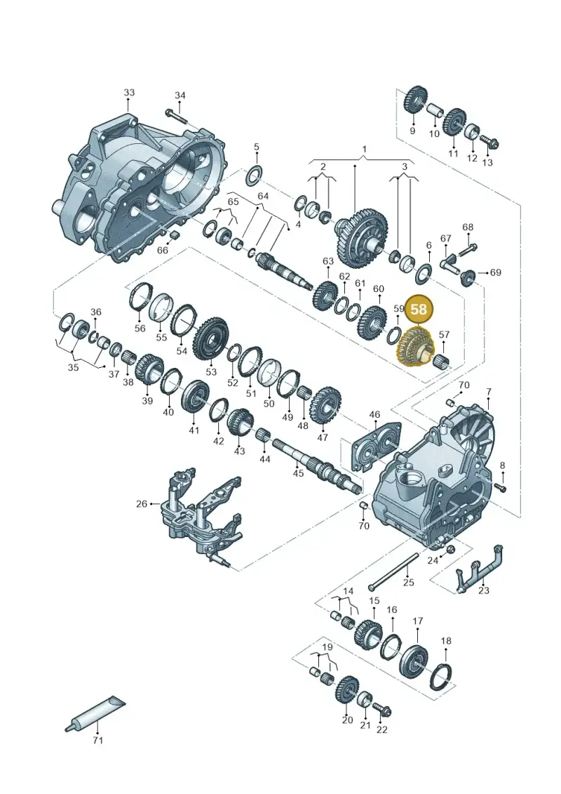 02T311261AL — SEAT Ibiza FR (2017-) diagram 495300120, position 58