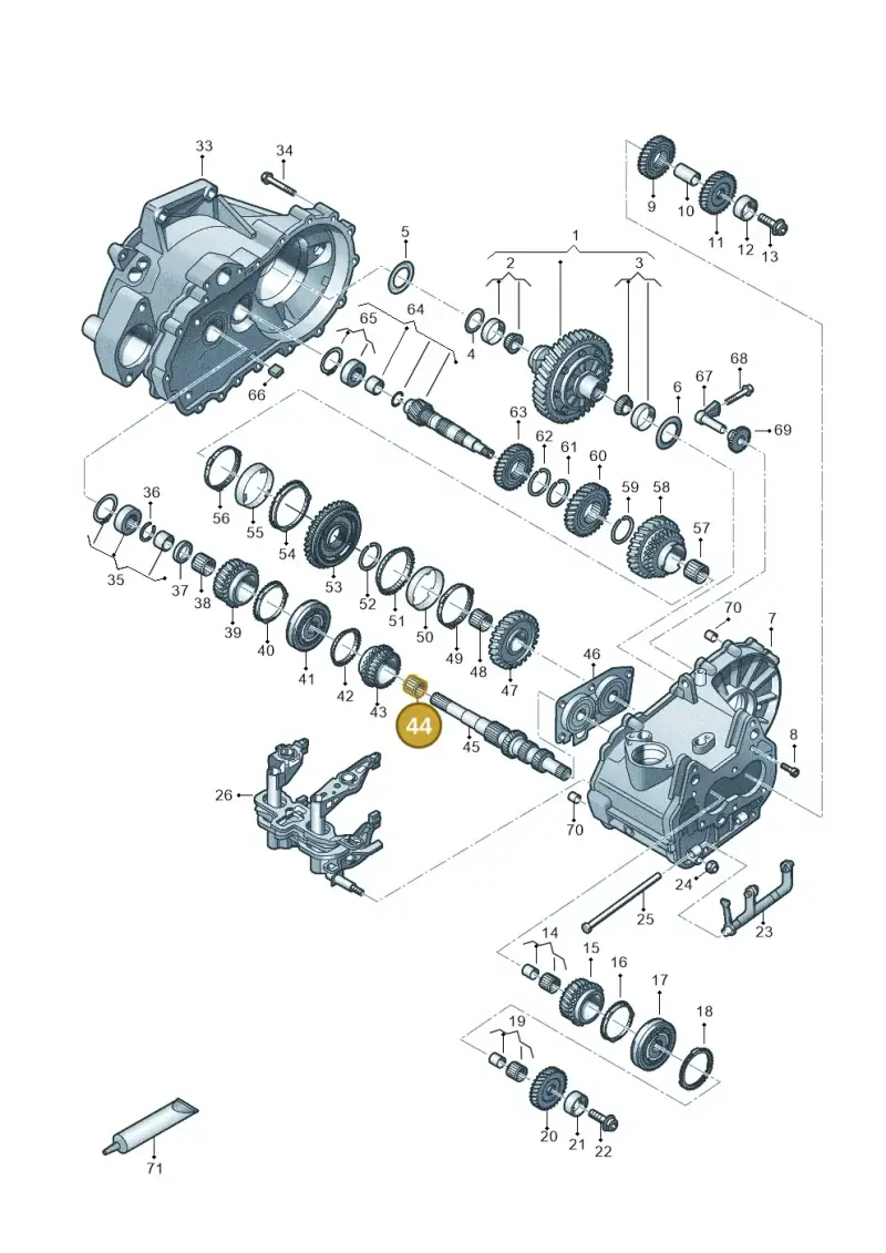 02T311265C — SEAT Ibiza FR (2017-) diagram 495300120, position 44