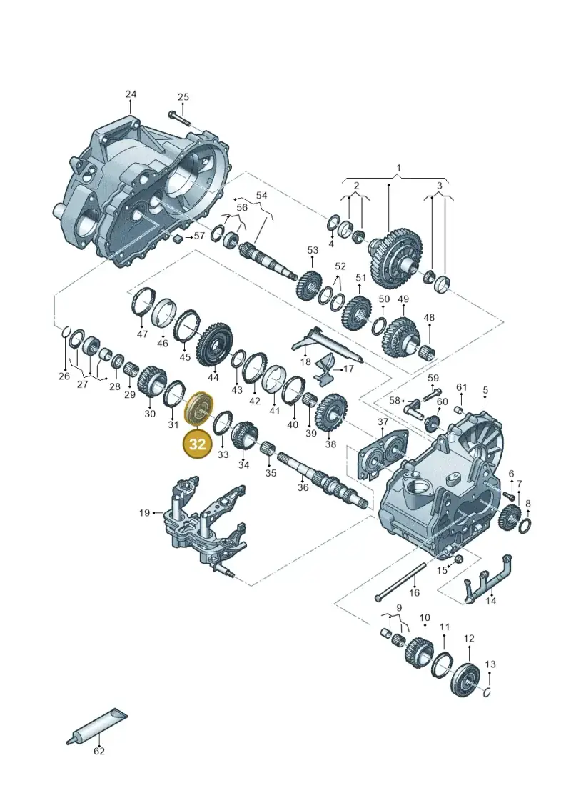 02T311301E — SEAT Leon style (2019-) diagram 827305060, position 32