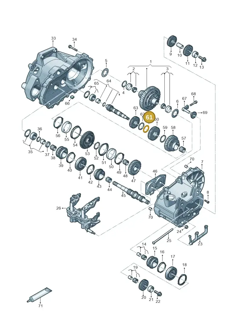 02T311317 — SEAT Ibiza FR (2017-) diagram 495300120, position 61