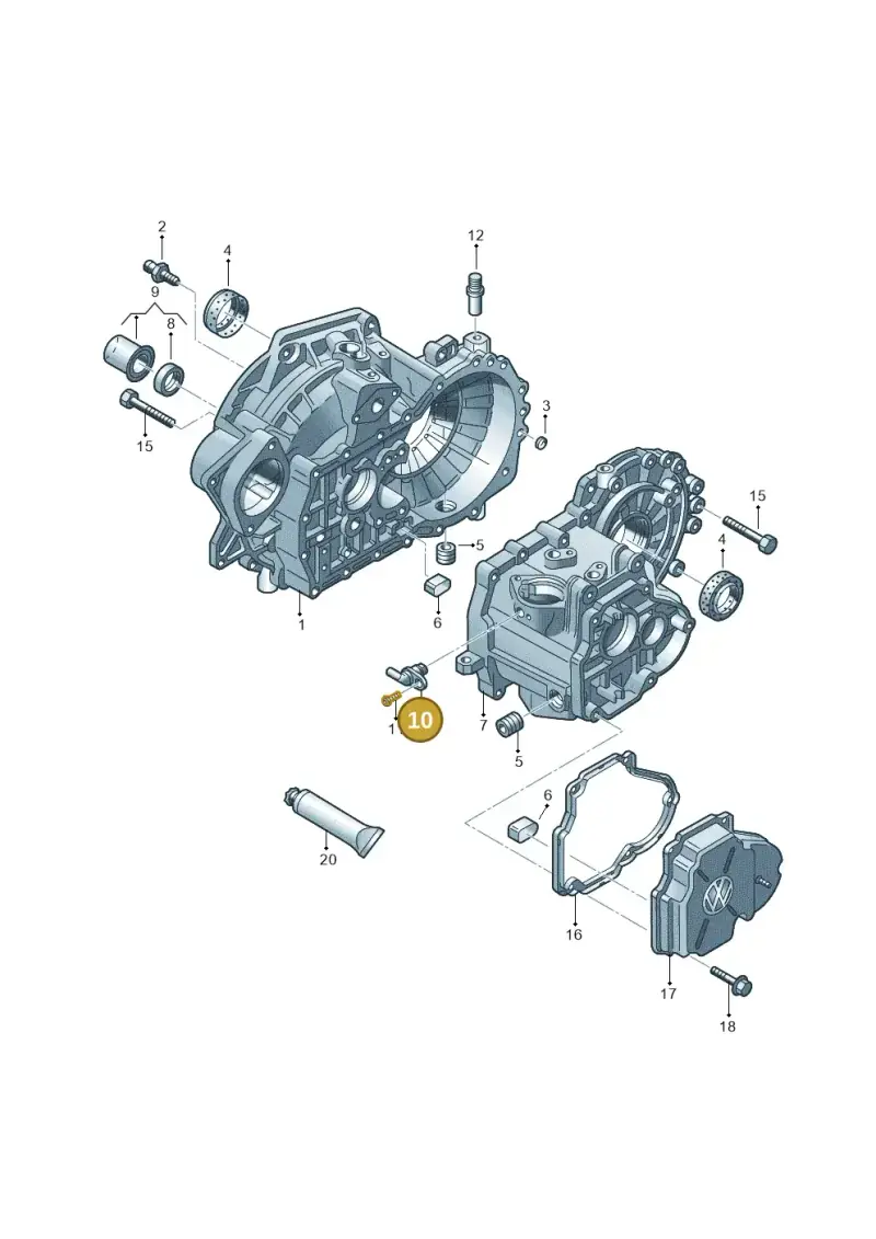 02T906207C — SEAT Toledo Reference (2012-2015) diagram 672301400, position 10