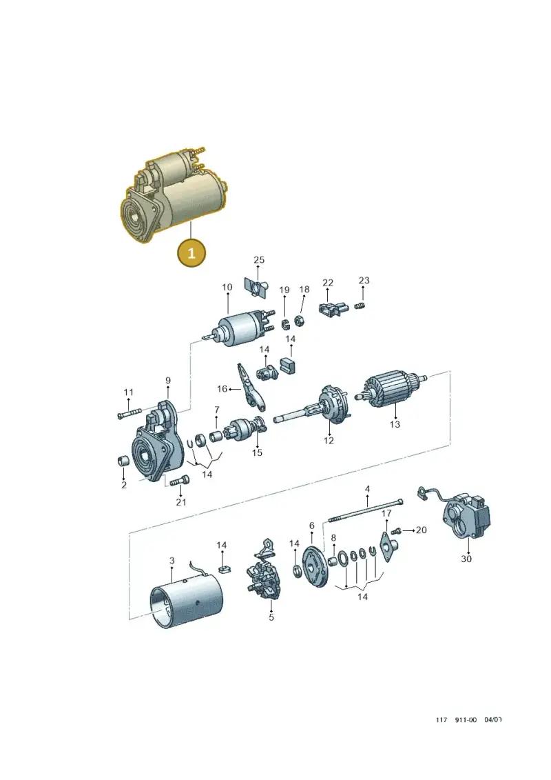 02T911023GX — SEAT CORDOBA/SE241 (2002-2005) diagram 117911000, position 1