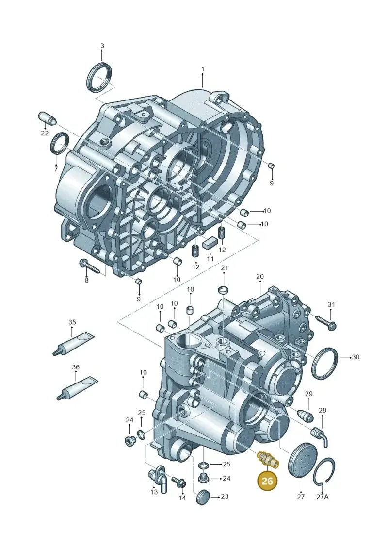02T945415P — SEAT Leon style (2019-) diagram 868301450, position 26