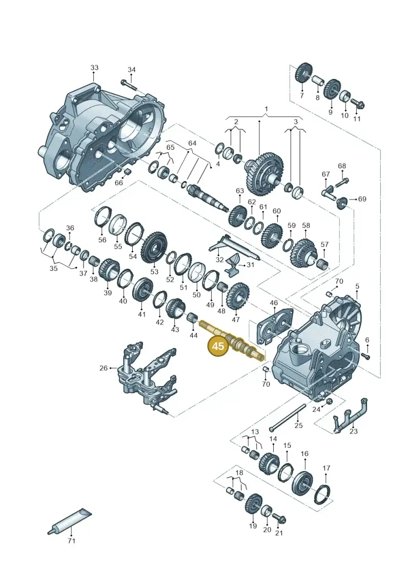 02U311103AE — SEAT Leon style (2019-) diagram 827310030, position 45