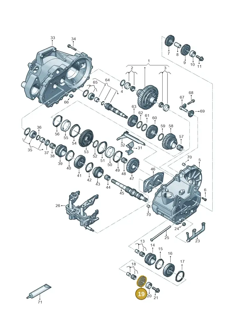 02U311349AA — SEAT Leon style (2019-) diagram 827310030, position 19