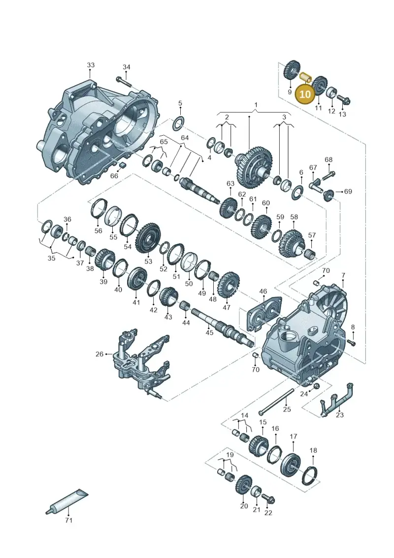 02U311600A — SEAT Ibiza FR (2017-) diagram 495300120, position 10