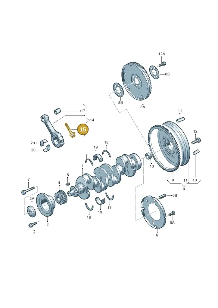 030105425E — SEAT Leon Stylance (2010-2012) diagram 158105050, position 15