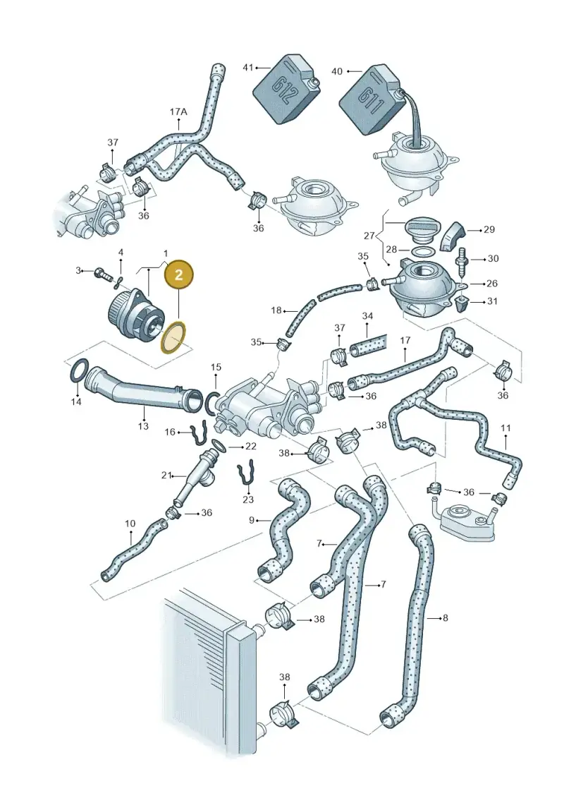 030121043C — SEAT AROSA (1997-2003) diagram 158121300, position 2