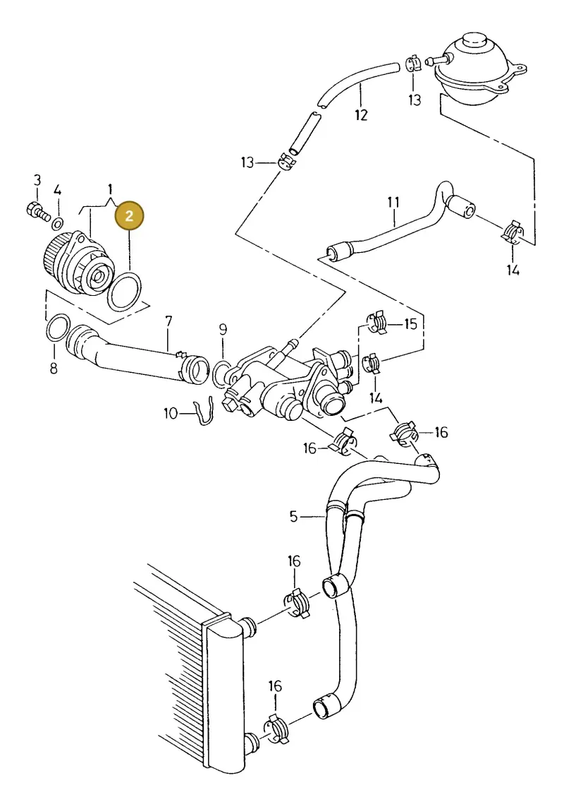 030121043C — SEAT CORDOBA/VARIO (1999-2002) diagram 238121200, position 2