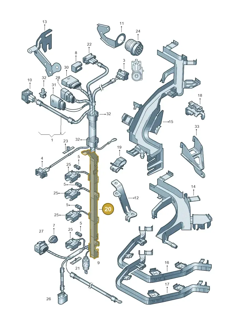 030971824C — SEAT AROSA (2003-2004) diagram 231971050, position 20