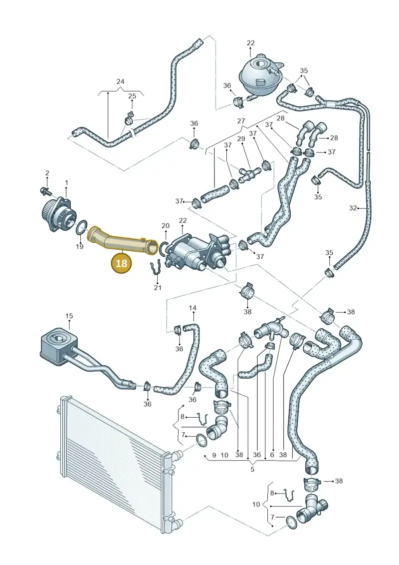 032121065D — SEAT TOLEDO/LEON/LEON-4 (2001-2006) diagram 194121220, position 18